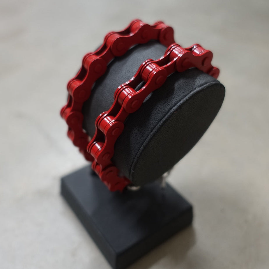 Red Moto Chain Bracelet