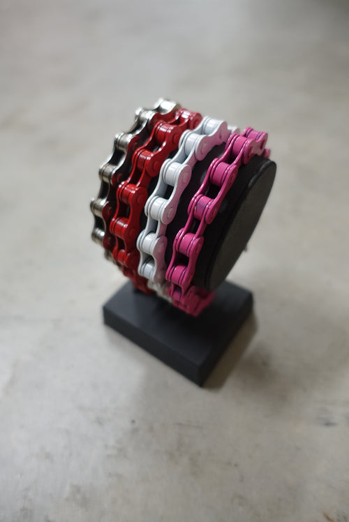 Pink Moto Chain Bracelet