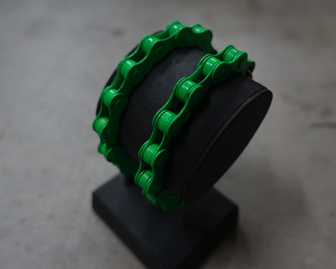 Neon Green Moto Bracelet